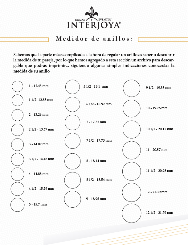 Medidor de anillos de interjoya